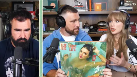 Taylor Swift anuncia álbum “The Life of a Showgirl” e comenta relação com Travis Kelce em podcast - Imagem do artigo original