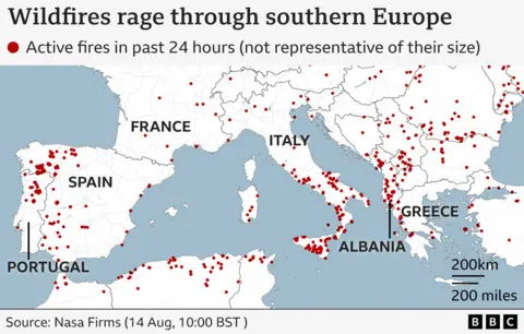 União Europeia envia aviões para combater incêndios florestais na Espanha, que já registra três mortes - Imagem do artigo original