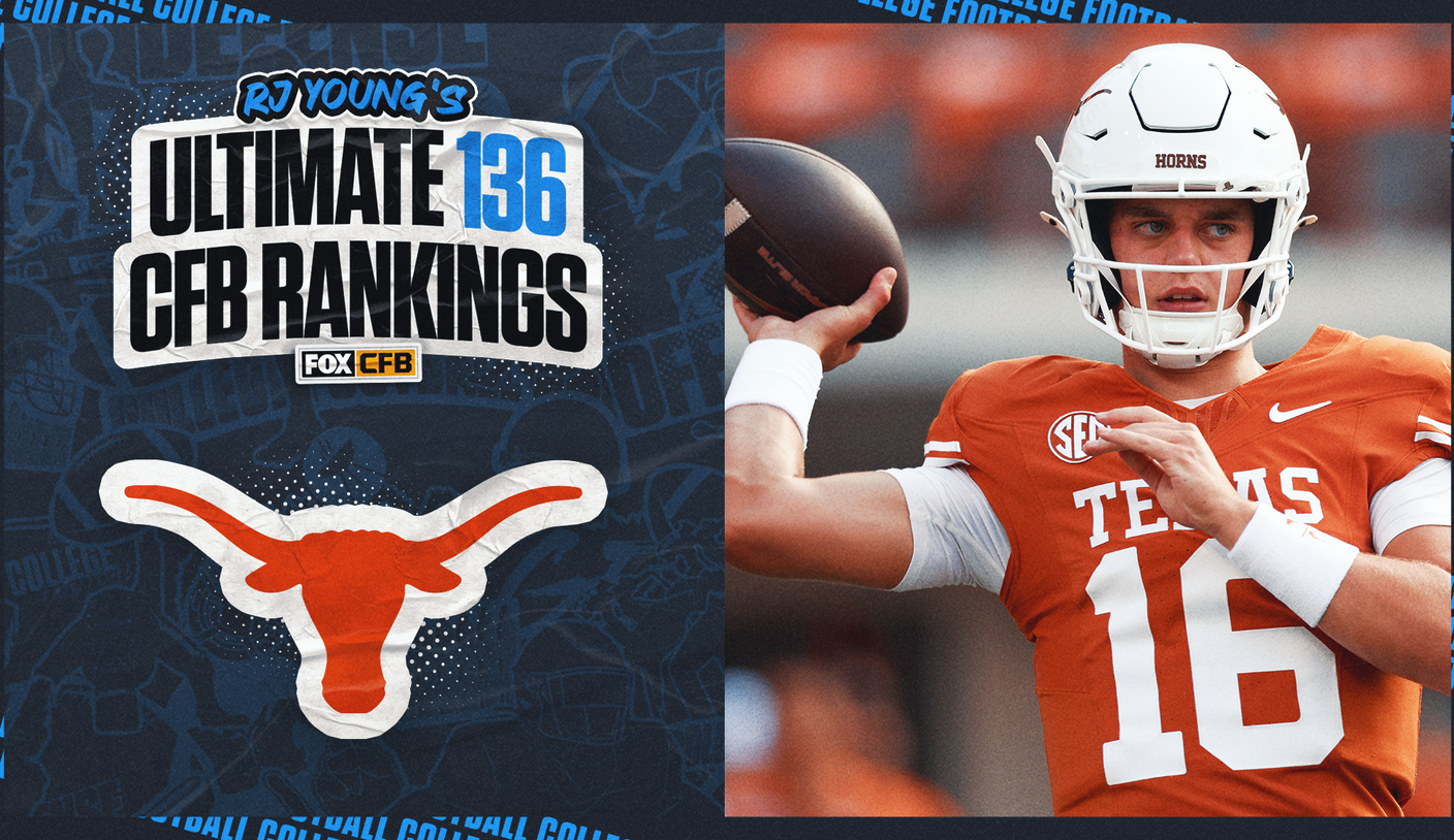 Texas lidera ranking de 136 equipes de RJ Young para a temporada universitária de 2025 - Imagem do artigo