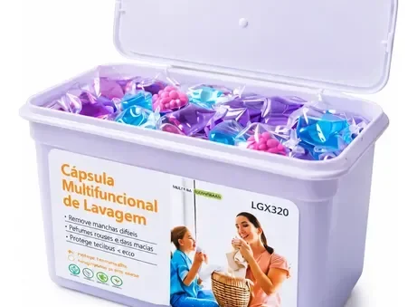Cápsulas Lavagem 5 em 1: Roupa limpa e perfumada fácil